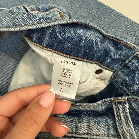 PISTOLA HIGH RISE DISTRESSED JEANS - Picture 6 of 8